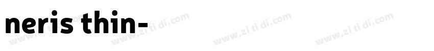 neris thin字体转换